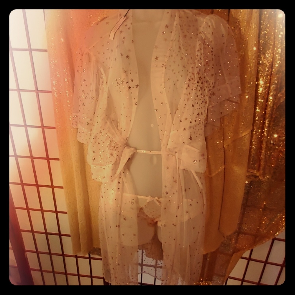 Sexy Victoria secret robe and thong